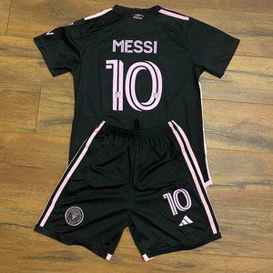 2023 Inter Miami Away #10 Messi Soccer Jersey and Shorts Set - Kids